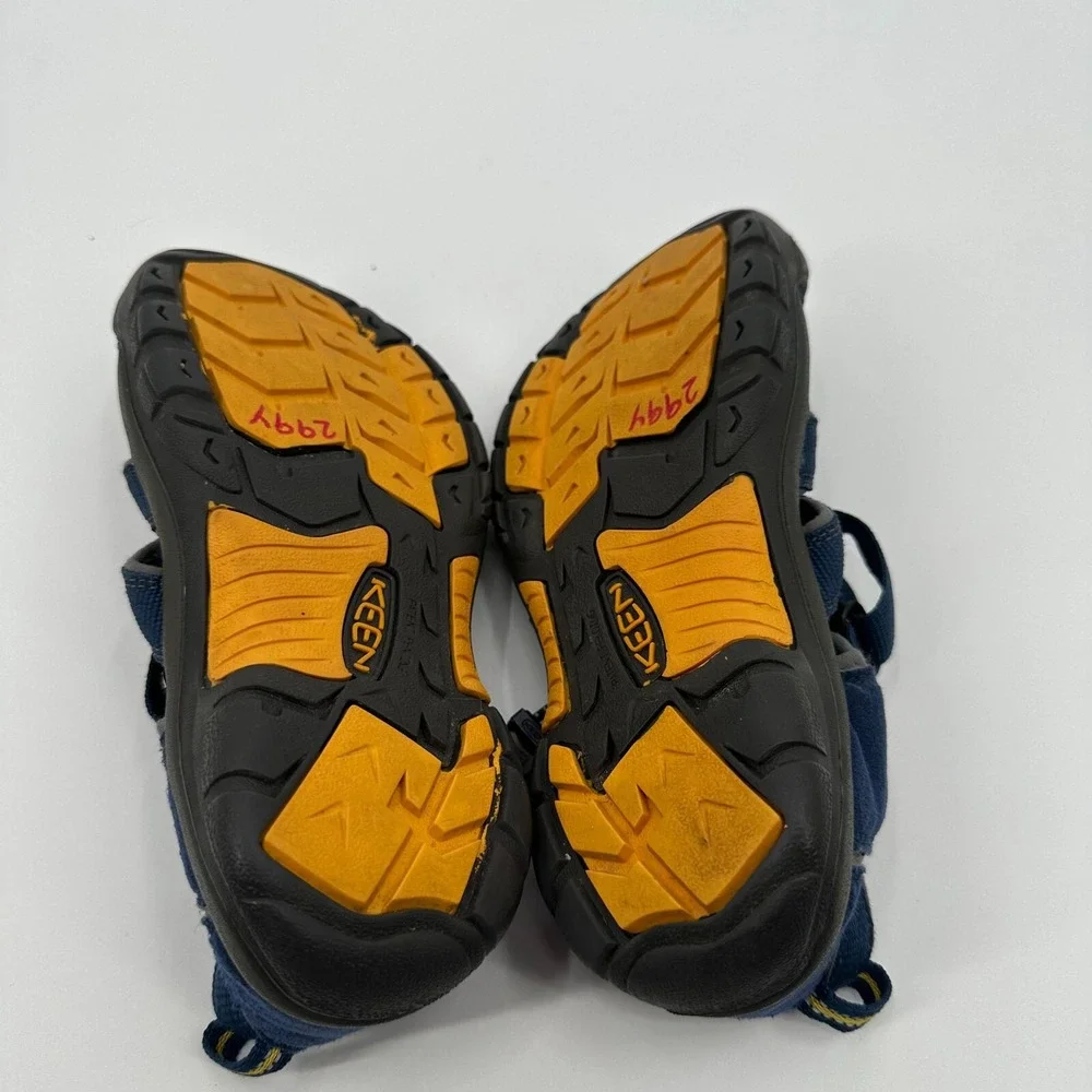 Keen Newport H2 Hiking Sandals Kid's Size 4 Blue Waterproof Bungee Cinch 1009962